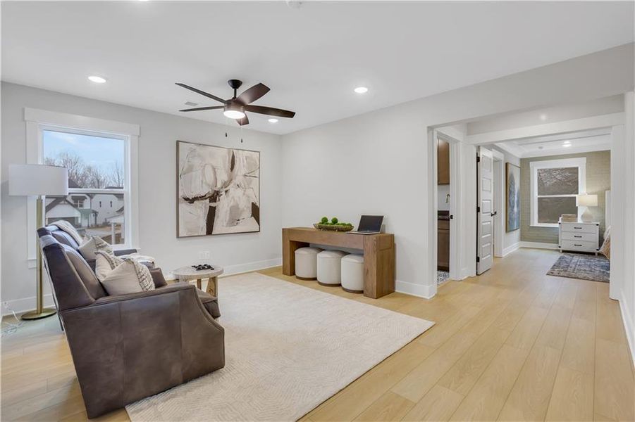 Furnished interior view inside a new home in , Cartersville (Image 28).