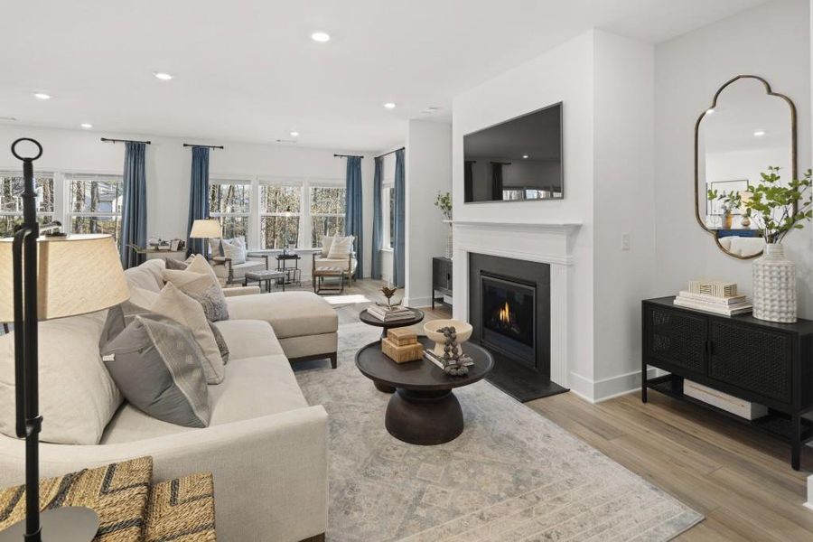 Furnished interior view inside a new home in The Court at Gainesville Township, Gainesville (Image 13).