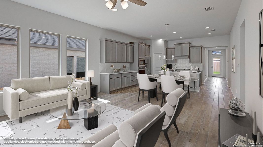 Furnished interior view inside a new home in Ladera 40', San Antonio (Image 15). Furnished interior view inside a new home in Ladera 40', San Antonio (Image 15).