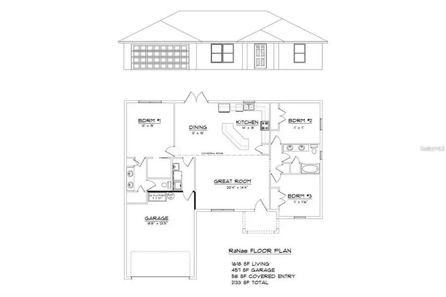 2D floor plan layout of this home in , Dunnellon, FL (Image 4).
