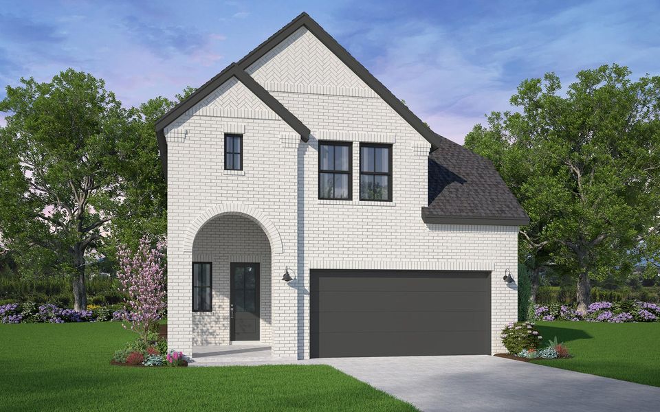 Representative exterior photo of a completed home built from the Kendall by Brookfield Residential in Midline, Webster, TX (Image 4).