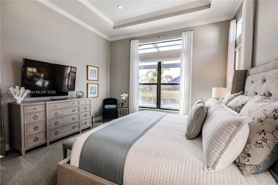 Master bedroom offers Peaceful Relaxing water views