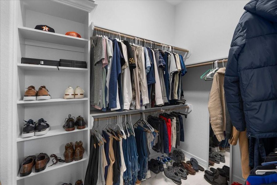 His closet