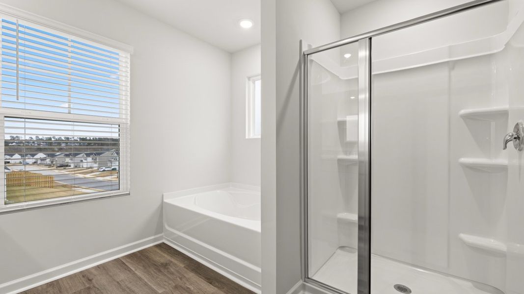 Representative furnished interior of a home built from the Halton by D.R. Horton in Highland Hills, Graniteville (Image 11).