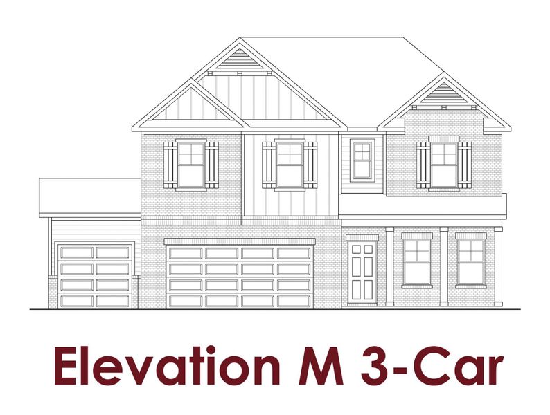 Representative rendering of the exterior for the Cascade                                                                Primary Suite on Main by Chafin Communities (Image 7).