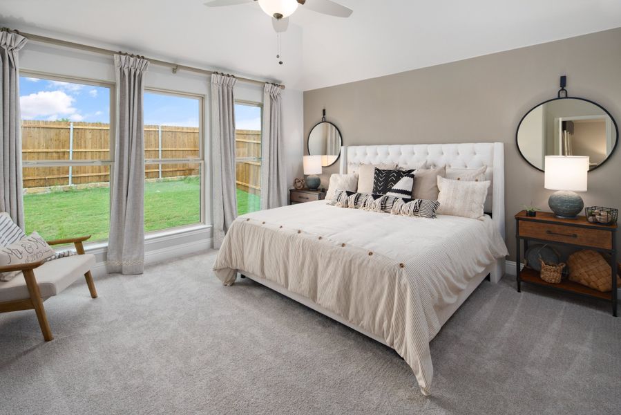 Representative furnished interior of a home built from the Brazos by UnionMain Homes in Elevon, Lavon (Image 17).