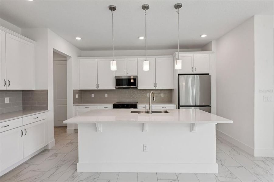 Furnished interior view inside a new home in Lagoon Residences at Epperson, Wesley Chapel (Image 10).