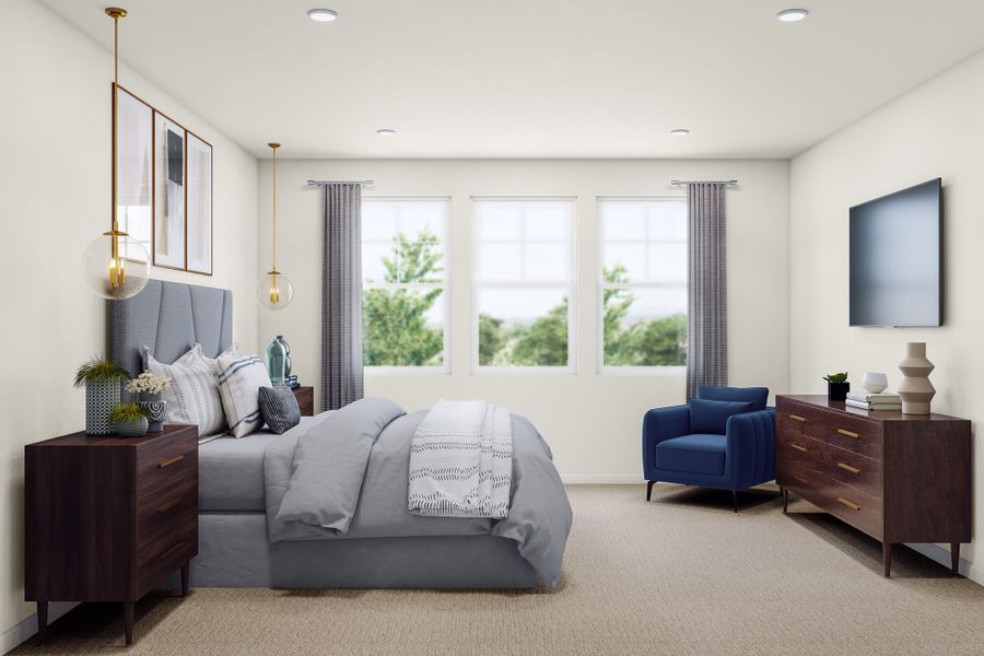 Representative furnished interior of a home built from the 3 by Tri Pointe Homes in Sugar Mill Village, Longmont (Image 41). Representative furnished interior of a home built from the 3 by Tri Pointe Homes in Sugar Mill Village, Longmont (Image 41).