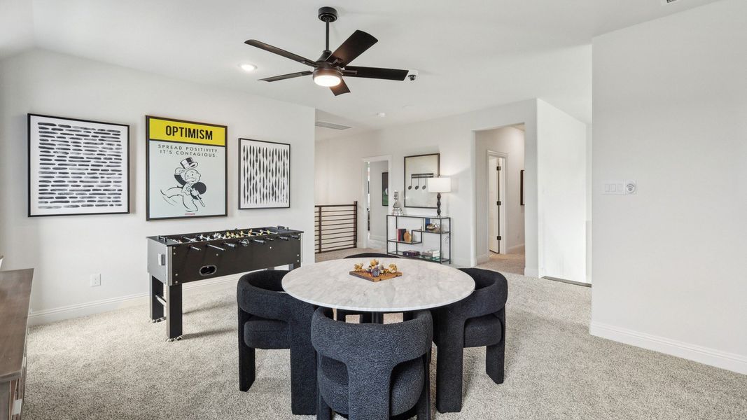 Representative furnished interior of a home built from the Cornell by DRB Homes in Green Meadows Classic, Celina (Image 23).