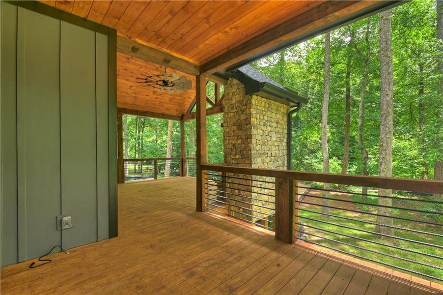 Exterior details and patio area of a home in , Ellijay (Image 4).