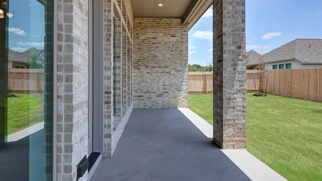 Exterior details and patio area of a home in Kallison Ranch, San Antonio (Image 3). Exterior details and patio area of a home in Kallison Ranch, San Antonio (Image 3).
