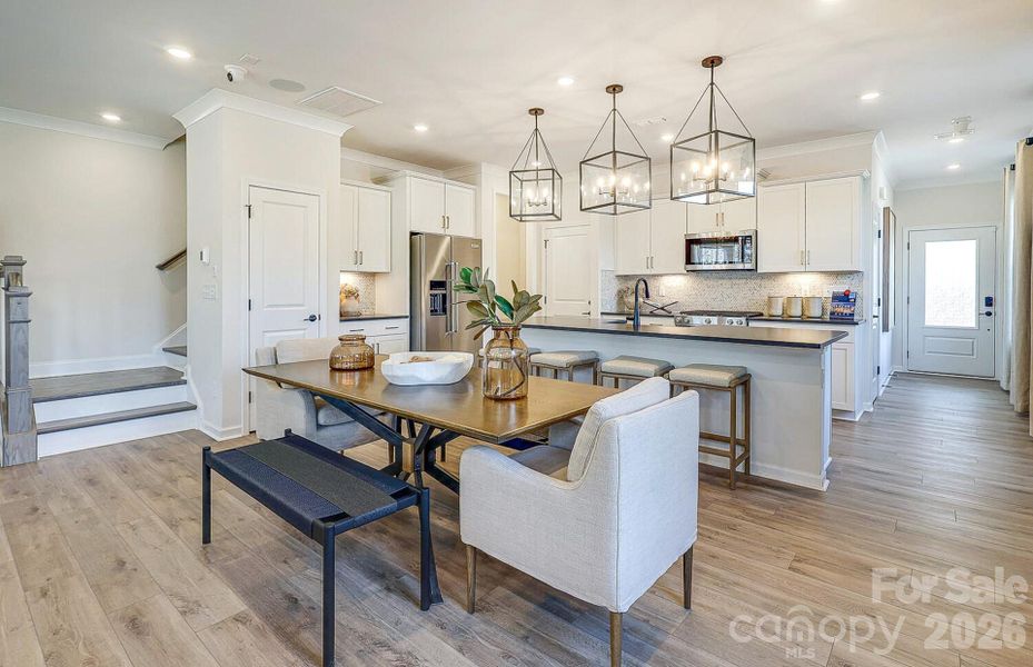 Furnished interior view inside a new home in Galloway Towns, Charlotte (Image 12).