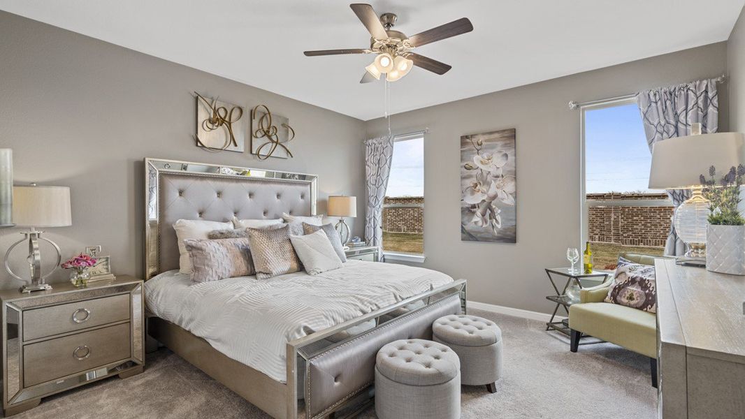 Furnished interior view inside a new home in Trails of Elizabeth Creek, Fort Worth (Image 3). Furnished interior view inside a new home in Trails of Elizabeth Creek, Fort Worth (Image 3).