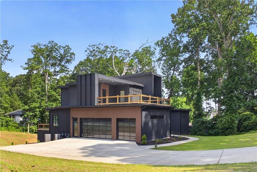 Front exterior of a new home in , Mableton, GA, highlighting curb appeal (Image 25).