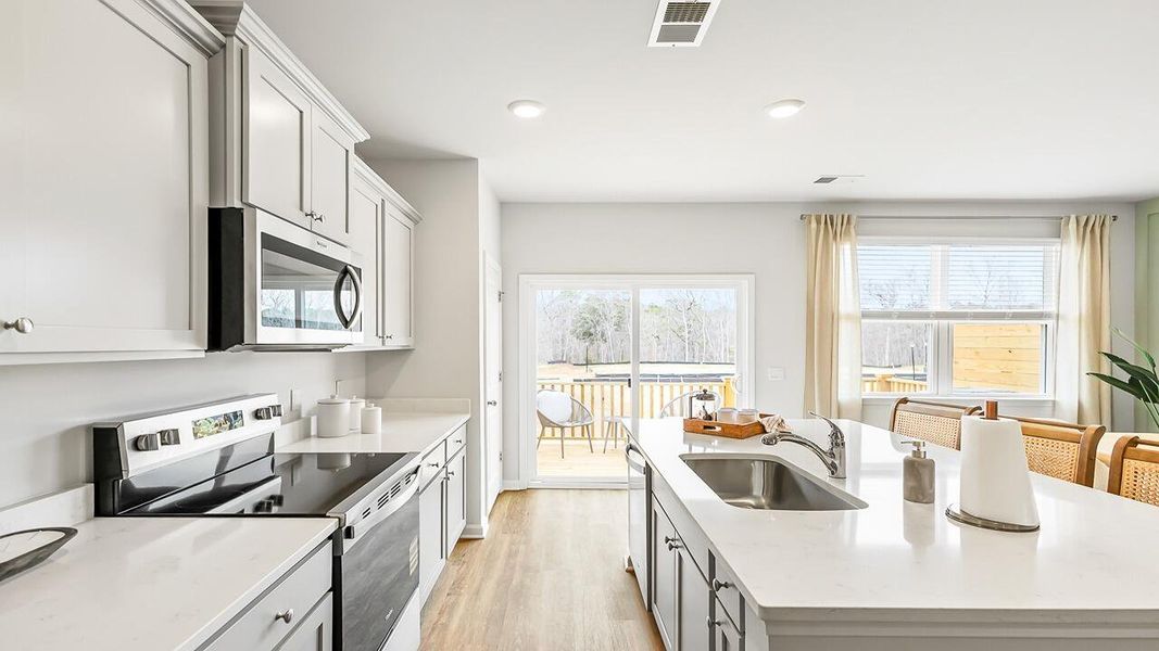 Furnished interior view inside a new home in Carolina Groves Townhomes, Moncks Corner (Image 4).