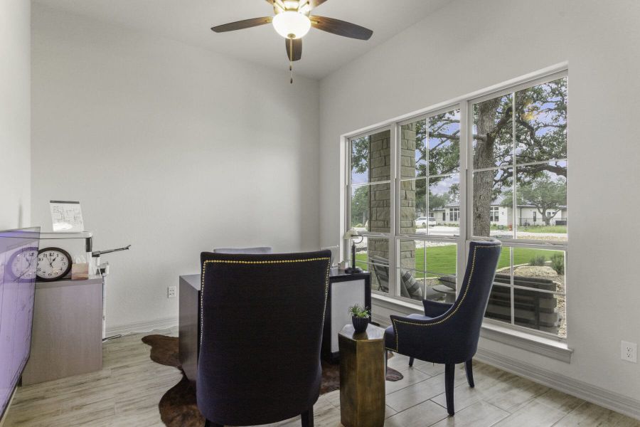 Home office in Ashlyn home at Belle Oaks, Bulverde TX