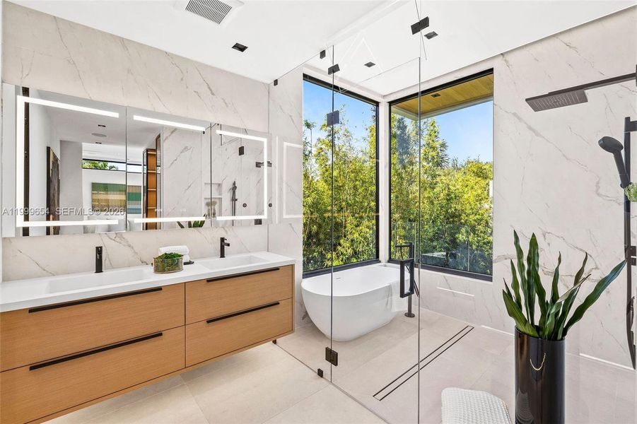 Furnished interior view inside a new home in , Miami Beach (Image 31). Furnished interior view inside a new home in , Miami Beach (Image 31).