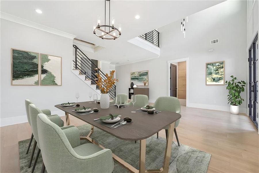 Furnished interior view inside a new home in , Commerce (Image 42).