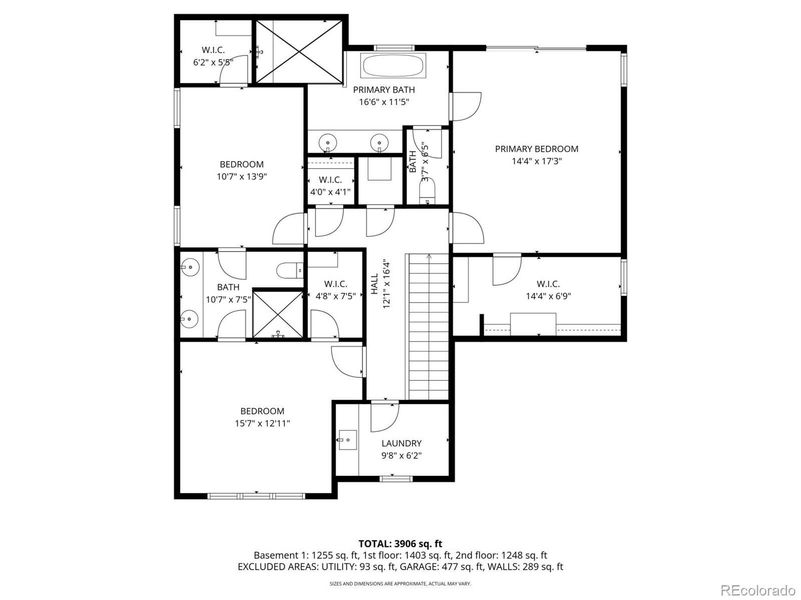 2D floor plan layout of this home in , Denver, CO (Image 26).