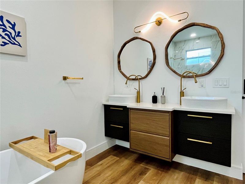 Dual sink Vanity