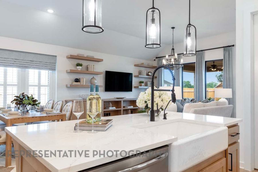 Furnished interior view inside a new home in Wolf Ranch: 46ft. lots, Georgetown (Image 16).