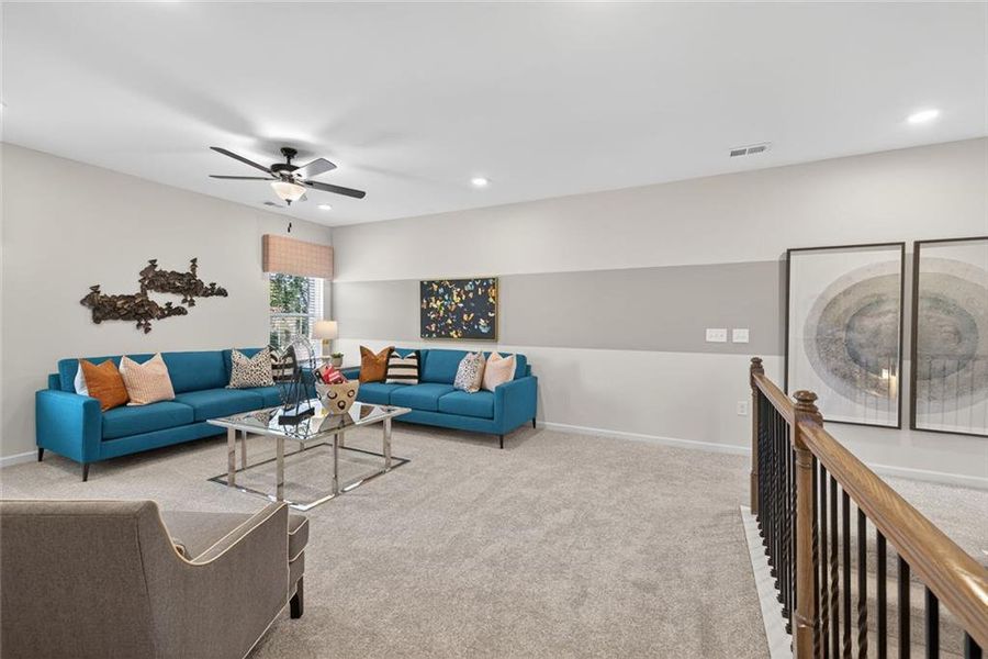 Furnished interior view inside a new home in Allen Manor, Hoschton (Image 38).