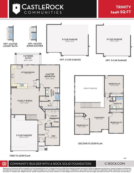 2D floor plan layout for the Trinity by CastleRock Communities in Hayden Estates, Buckeye, AZ (Image 4). 2D floor plan layout for the Trinity by CastleRock Communities in Hayden Estates, Buckeye, AZ (Image 4).