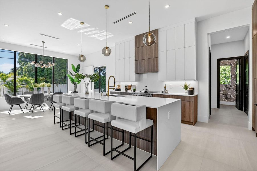 Furnished interior view inside a new home in , Boca Raton (Image 45).