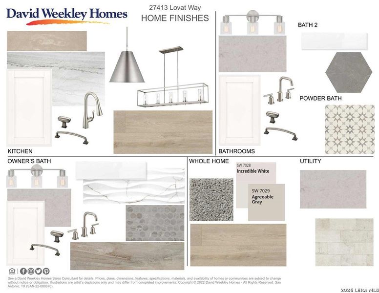 Sample of building materials used in homes in Windsong - Reserve Series, Boerne (Image 3).