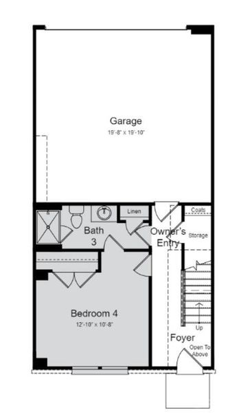 Structural options include: first floor guest suite with full bath, shower ledge in owner's bath.