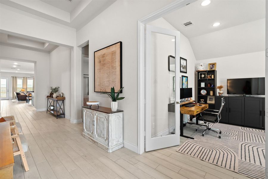 Furnished interior view inside a new home in Santa Rita Ranch 50', Liberty Hill (Image 10). Furnished interior view inside a new home in Santa Rita Ranch 50', Liberty Hill (Image 10).