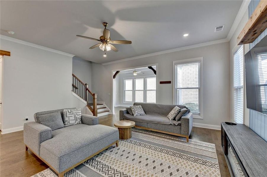 Furnished interior view inside a new home in , Duluth (Image 44).