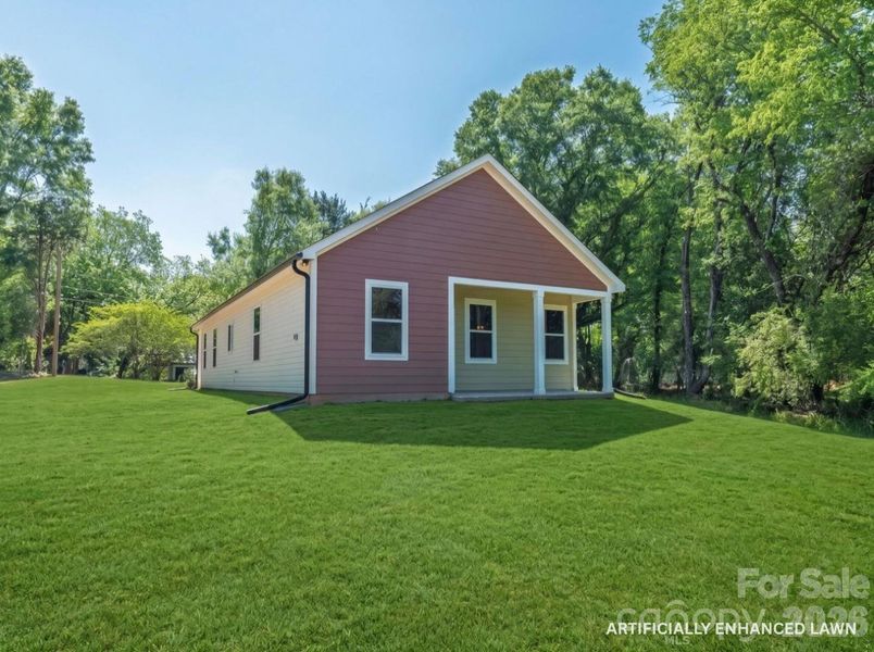 Exterior details and patio area of a home in , Shelby (Image 4).
