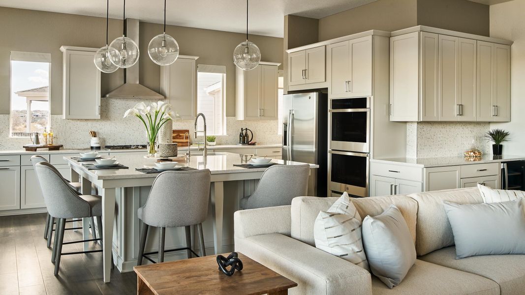 Representative furnished interior of a home built from the Columbine by Taylor Morrison in Dawson Trails, Castle Rock (Image 3).
