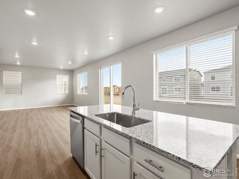 Furnished interior view inside a new home in Revere at Johnstown, Johnstown (Image 6).