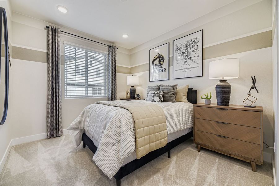 Representative furnished interior of a home built from the Spark Two by Brookfield Residential in Uplands, Westminster (Image 12).