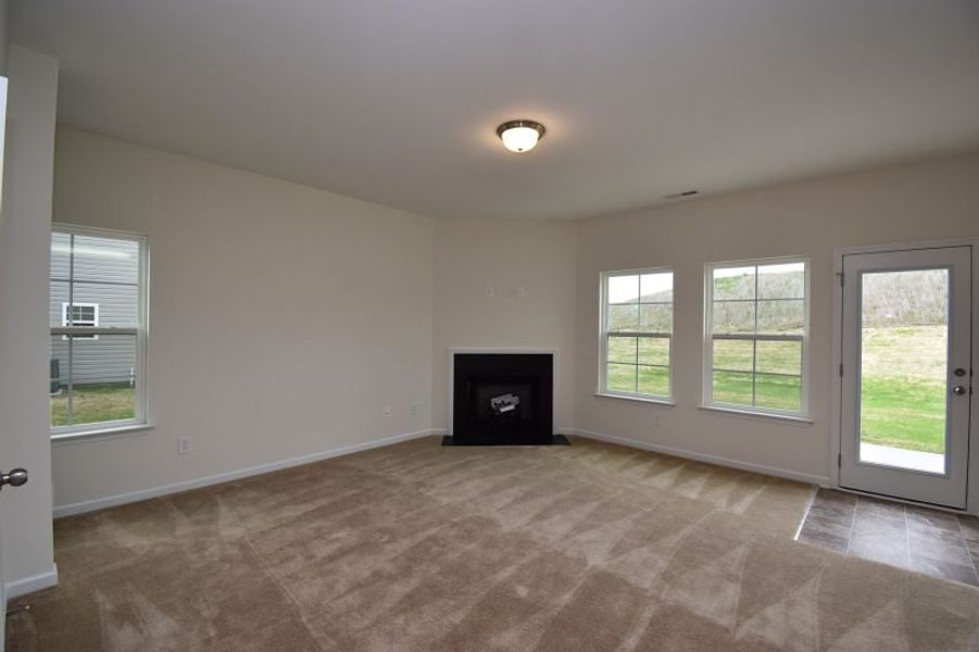 Representative unfurnished interior of a home built from the Irvine by Keystone Homes NC in Brassfield Meadows, Burlington (Image 61).
