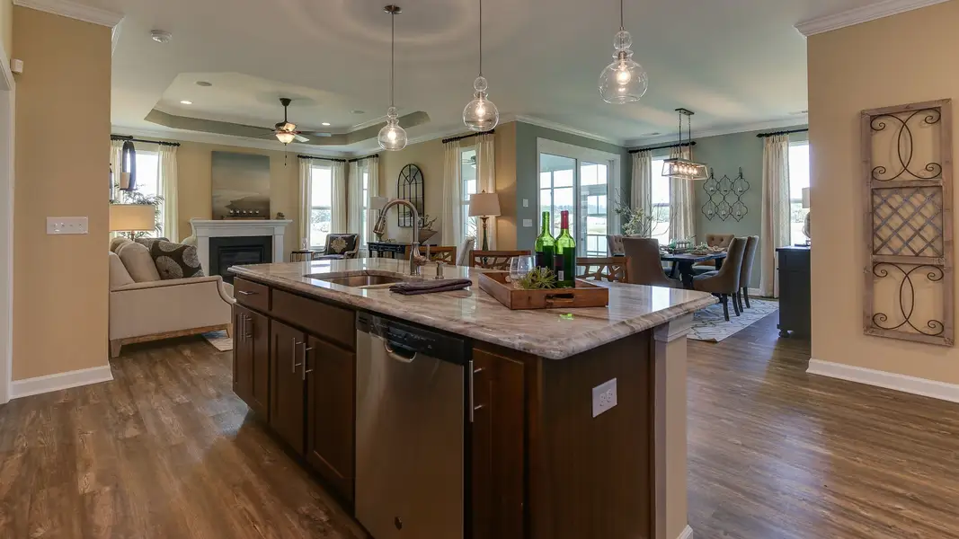 Representative furnished interior of a home built from the The Shorebreak by Chesapeake Homes in Bridgewater - Shorehaven Village, Little River (Image 4).