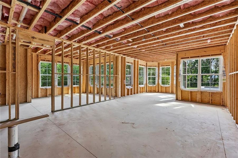 In-progress construction of a new home in , Buford, GA (Image 57).