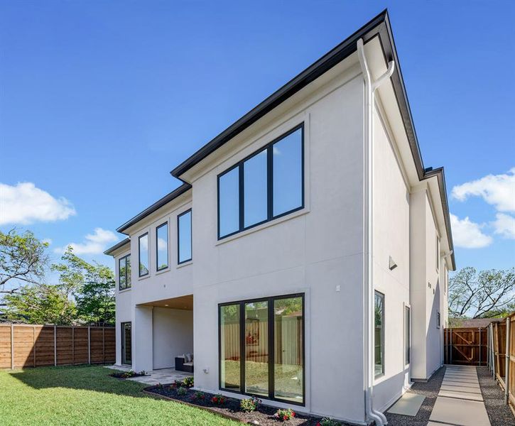 Exterior details and patio area of a home in , Dallas (Image 26).
