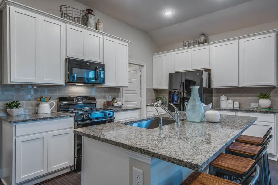 Representative furnished interior of a home built from the Sage by Chesmar Homes in Stillwater Ranch, Buda (Image 5).