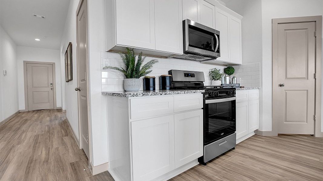 Representative furnished interior of a home built from the The Texas Cali by D.R. Horton in Abbey Glen, Lubbock (Image 5).