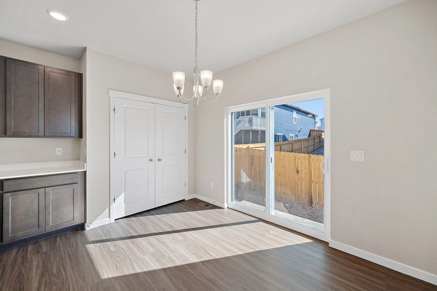 Spacious, unfurnished interior of a new home in Ridge at Lorson Ranch, Colorado Springs (Image 23).