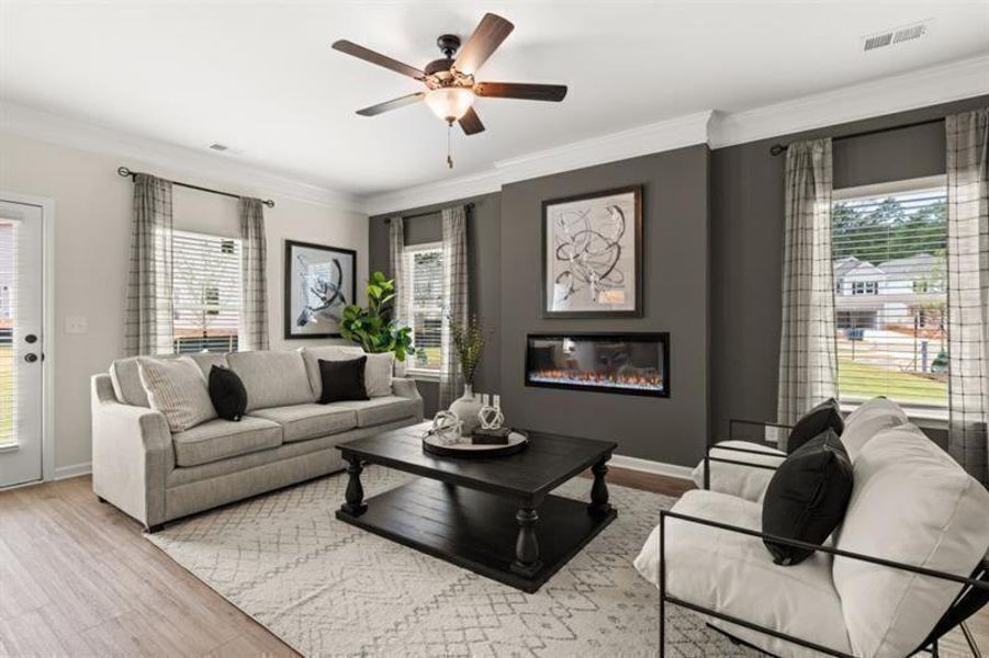 Furnished interior view inside a new home in Jameson Towns, Villa Rica (Image 14).