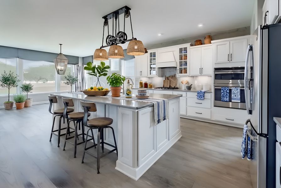 Representative furnished interior of a home built from the Paxton by Fischer Homes in Governor’s Preserve, Canton (Image 34).