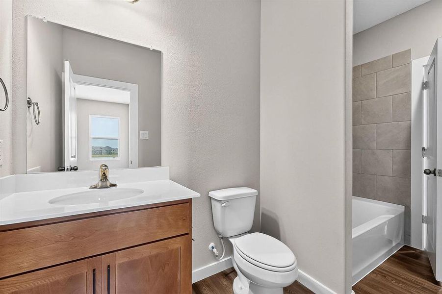 Furnished interior view inside a new home in Solterra Texas, Mesquite (Image 13). Furnished interior view inside a new home in Solterra Texas, Mesquite (Image 13).