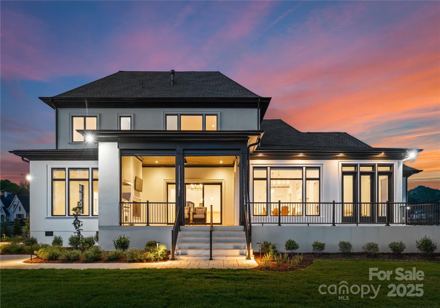 Front exterior of a new home in , Weddington, NC, highlighting curb appeal (Image 23).