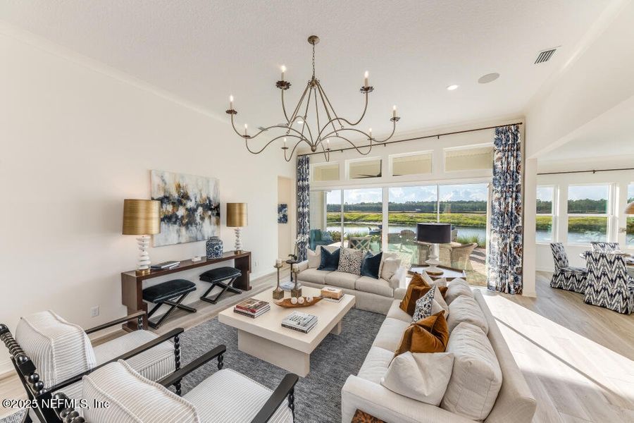 Furnished interior view inside a new home in Amelia National Country Club, Fernandina Beach (Image 21). Furnished interior view inside a new home in Amelia National Country Club, Fernandina Beach (Image 21).