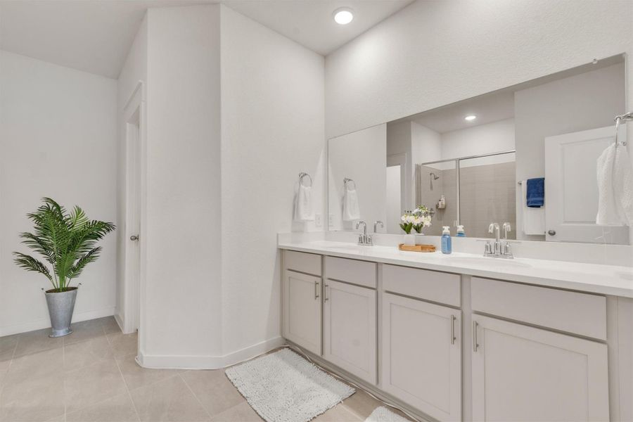 Furnished interior view inside a new home in Crosswinds, Kyle (Image 6).