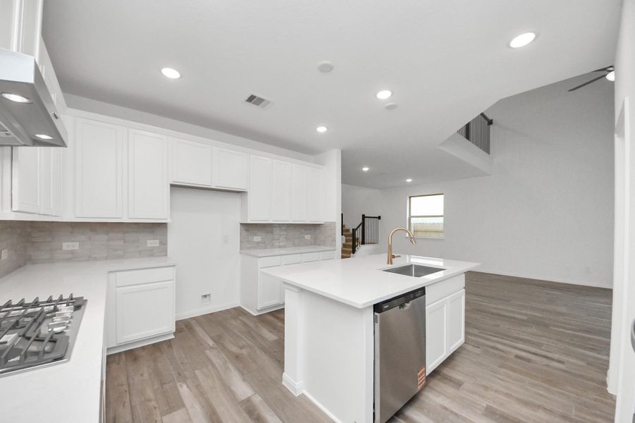 Furnished interior view inside a new home in Elyson, Katy (Image 4).